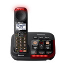 PANASONIC Link2Cell KX-TGM430B Bluetooth Amplified Cordless Phone with Digital Answering Machine Talking Caller ID Keypad and Phonebook , 1 Handset (Black)