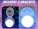 Smart Lite LED Underwater Pool Light - Mounts to Pool Stairs, Steps & Deck or Floating