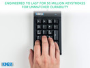 Kinesis USB Numeric Keypad, Cherry Low-Force Mechanical Switches (PC)