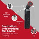 SabineTek Official SmartMike+ Unidirectional Mic Addon, 3.5 mm Jack