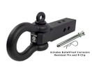  BulletProof Hitches 2.5" Extreme Duty Receiver Shackle (30,000lb. Rating) w/ D-Ring/Clevis (Black Textured Powder Coat, Solid Steel)