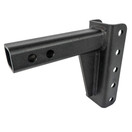 BulletProof Hitches 2.0" Adjustable Medium Duty (14,000lb Rating) 4" Drop/Rise Trailer Hitch with 2" & 2 5/16" Dual Ball (Black Textured Powder Coat)
