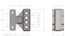 BulletProof Hitches Weight Distribution/Sway Control Adapter Allows Attachment of Weight Distribution Systems, Solid US Steel