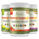BodyHealth PerfectAmino XP Strawberry (60 Serving) Best Pre/Post Workout Recovery Drink, 8 Essential Amino Acids Energy Supplement with 50% BCAAs, 100% Organic, 99% Utilization