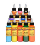 Eternal Authentic Tattoo Ink 12 Color Sample Set- 1/2 oz