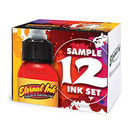 Eternal Authentic Tattoo Ink 12 Color Sample Set- 1/2 oz