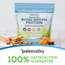 Paleovalley: 100% Grass Fed Bone Broth Protein Powder - Rich in Collagen Peptides for Hair, Skin, Bone, Joint and Gut Health - 28 Servings - 15g Protein Per Serving - No Gluten or GMOs - Keto
