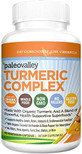 Paleovalley - Organic Turmeric Complex - Full Spectrum Organic Turmeric with Health-Supportive Superfoods - 60 Vegetarian Capsules - Support Joints, Brain Health, Immunity and Cardiovascular Function