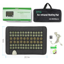 UTK Far Infrared Natural Jade and Tourmaline Heating Pad for Back Pain and Cramps Relief, Small Pro (23.5ÀX16À) Smart Controller with Memory Function, Auto Shut Off and Travel Bag Included
