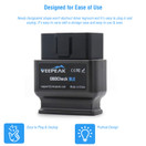 Veepeak OBDCheck BLE OBD2 Bluetooth Scanner Auto OBD II Diagnostic Scan Tool for iOS & Android, Bluetooth 4.0 Car Check Engine Light Code Reader Supports Torque, OBD Fusion app