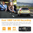 Vantrue N2 Pro Uber Dual 1080P Dash Cam, 2.5K 1440P Front Dash Cam, Front and Inside Car Dash Camera with Infrared Night Vision, 24hr Motion Detection Parking Mode, Accident Record, Support 256GB max