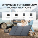 EF ECOFLOW 160 Watt Portable Solar Panel for Power Station, Foldable Solar Charger with Adjustable Kickstand, Waterproof IP67 for Outdoor Camping RV Off Grid System