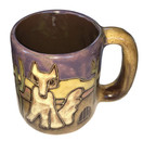One (1) MARA STONEWARE COLLECTION | 16 Ounce Coffee Cup Collectible Mug - Desert, Cactus, Coyote Design