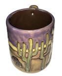 One (1) MARA STONEWARE COLLECTION | 16 Ounce Coffee Cup Collectible Mug - Desert, Cactus, Coyote Design