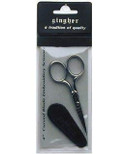 Curved Embroidery Scissors 4"-with Leather Sheath