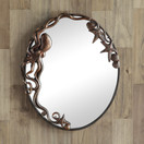 SPI Octopus Oval Wall Mirror - Coppery Bronze Finish