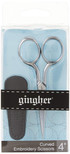 Gingher 4-inch Curved Embroidery Scissors (01-005273)