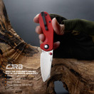 CJRB Folding Knives Maileah (J1918-REF) AR-RPM9 Powder Steel Balde G10 Tactical Handle Pocket Folding Knife EDC - Red