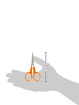 Fiskars 98087097J Curved Craft Scissors, 4 Inch, steel and orange