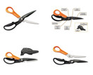 Fiskars Cuts + More Titanium All Purpose Scissors with Sharpener & Take Apart Knife