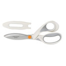 Fiskars Crafts PowerCut Softgrip Shears, 8-Inch | White/Gray