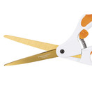 Fiskars Titanium Easy Action Scissors (No. 8), 8 Inch, Orange/White