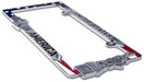 USA All Metal License Plate Frame - Metal