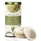 The Republic of Tea 100% Organic Double Green Matcha Tea Bags (40051) - Green Tea and Organic Stone-Ground Japanese Tencha Leaves - Matcha Tea Powder with Green Tea - 50 Natural Unbleached Tea Bags
