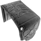 Men's Kreepsville Skull Ribcage Bi Fold Wallet - Black