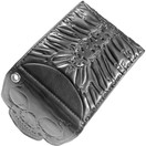 Men's Kreepsville Skull Ribcage Bi Fold Wallet - Black