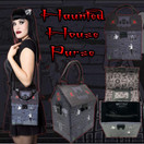 Kreepsville666 Haunted House Purse Top Handle Bag with Shoulder Strap, Multicolor