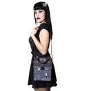 Kreepsville666 Haunted House Purse Top Handle Bag with Shoulder Strap, Multicolor