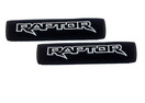 Black Neoprene Automotive Seat Belt Covers Safety Shoulder Pad Travel Bag Straps - Set of 2 