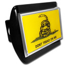 Don't Tread on Me Flag Black Metal Hitch Cover