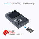 WH-05373 Surfans F20 HiFi MP3 Player with Bluetooth, Lossless DSD High Resolution Digital Audio Music Player, High-Res Portable Audio Player w/ 32GB Memory Card, Support up to 256GB