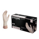 GLOVEWORKS Industrial Ivory Latex Gloves, Box of 100, 4 Mil, Size Large, Powder Free, Textured, Disposable | TLF46100-BX