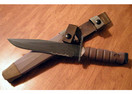 Ontario OKC3S Marine Bayonet, Tan Handle, Black Blade, with Sheath
