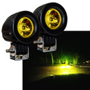 OZ-USA Amber Mini Trail Lights LED CREE Spot Motorcycle Offroad Dual Sport Enduro Fog