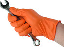 Tiger Grip Nitrile Gloves, Orange