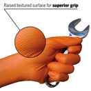 Tiger Grip Orange Superior Grip Disposable Nitrile Gloves, Great for Mechanics, Auto Hobbyists, Industrial & Manual Laborers, Cleaning Work & More EPPCO 08845S