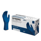 GLOVEWORKS Blue Disposable Latex Exam Gloves, 13 Mil, Powder-Free, Textured, Non-Sterile, Longer Cuff, X-Large, Box of 50