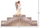 Angel with Baby Jesus Advent Candleholder - 10 1/4 Inch