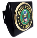 United States Army Eagle - Black Metal Hitch Cover	