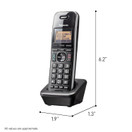 Panasonic Office Phone, Cordless Extension Handset Accessory to Connect Wirelessly to Expandable Base Station - KX-TGWA41B (Black)