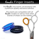 Kenchii Extra Soft Premium Quality Shear Finger Ring Inserts Thick | Pink - KEFIB-Pink