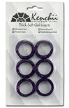Kenchii Extra Soft Premium Quality Shear Finger Ring Inserts Thick (Purple) KEFIB-PURPLE