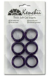 Kenchii Extra Soft Premium Quality Shear Finger Ring Inserts Thick | Purple - KEFIB-PURPLE