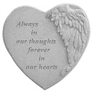 Kay Berry Winged Heart - Always In Our Thoughts Decorative Stone