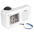 Lifetone HLAC151 Bedside Vibrating Fire Alarm and Clock