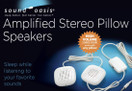 Sound Oasis PA-100, Amplified Stereo Pillow Speakers